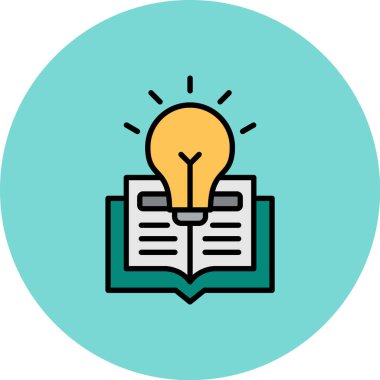 Ampul simgesi soyut bir grupta izole edildi