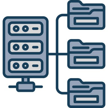 ağ paylaşım vektörü illüstrasyonu