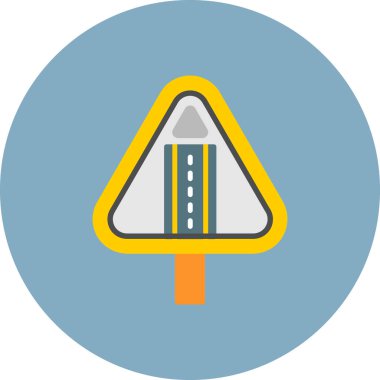 yol işareti vektör simgesi