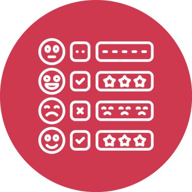 9 kullanıcı simgesinin vektör çizimi. düzenlenebilir beş dizisi, derecelendirme, geri bildirim ve diğer simge.