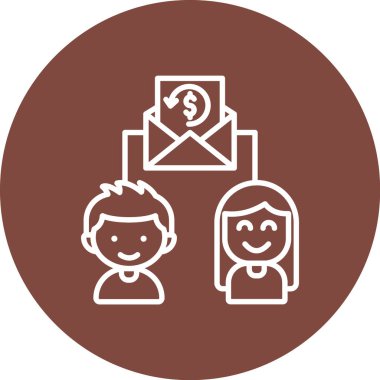 iş ve ofis düz vektör simgesi.