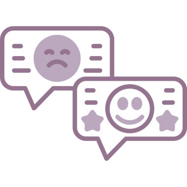 Müşteri geribildirim simgesi vektör illüstrasyonu