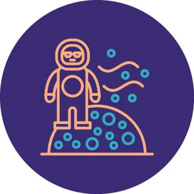 Maskeli bir adamın vektör çizimi