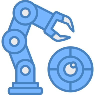 Robotik Kol vektör simgesi