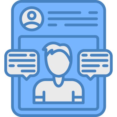 avatar. Web simgesi basit illüstrasyon