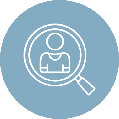 Arama simgesi. Web için basit bir arama vektör simgesi çizimi