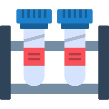 Test tüpleri düz kutsal kişilerin resmi, vektör, illüstrasyon