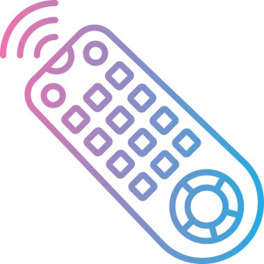 Uzaktan Denetim simgesi, vektör illüstrasyonu