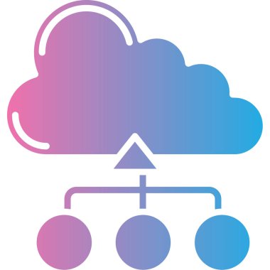 bulut veri ağı simgesi