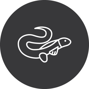 balık simgesi vektör illüstrasyonu