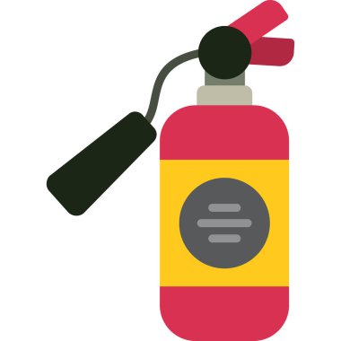 Yangın söndürme simgesi, vektör illüstrasyonu