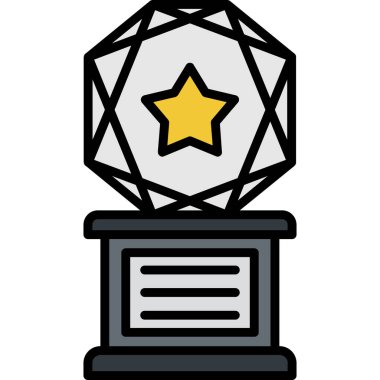 Ödül madalyası ikonu - taslak biçiminde