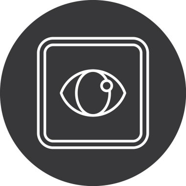 Göz simgesi vektör illüstrasyonu