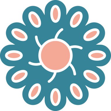 Çiçek. Web simgesi basit tasarım