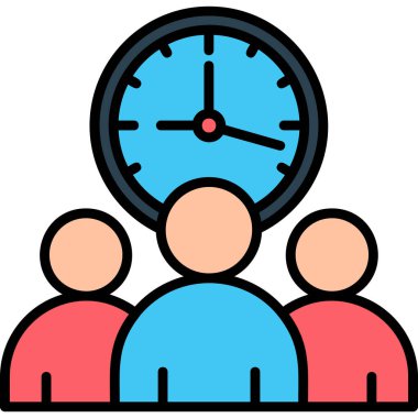 Takım çalışması için iş yönetimi dairesi simgesi