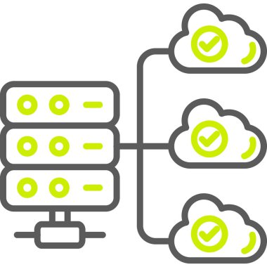 ağ veri depolama simgesi
