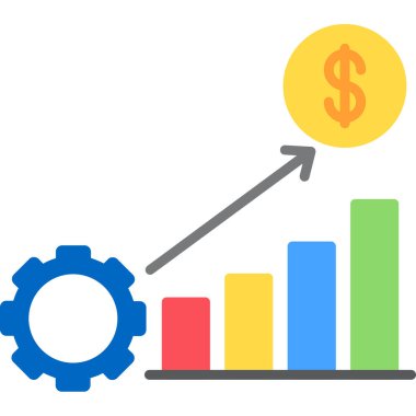 iş düz simge vektörü, düz tasarım biçimi