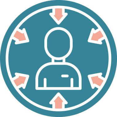 Müşteri servisi vektör simgesi. biçim, gri ve cyan renklerinde iki renkli düz semboldür, yuvarlak açılar, beyaz arkaplan.