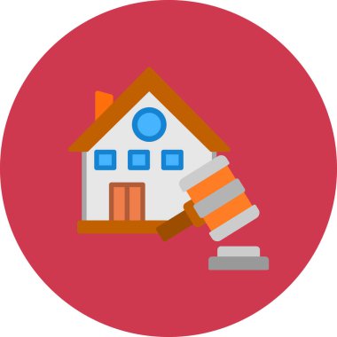 Ev. Web simgesi basit illüstrasyon