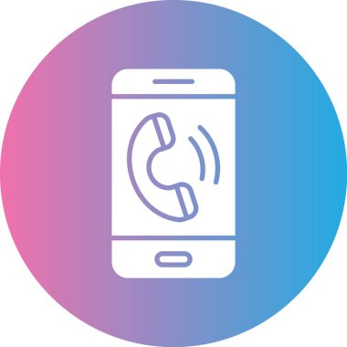 Telefon simgesi vektör illüstrasyonu