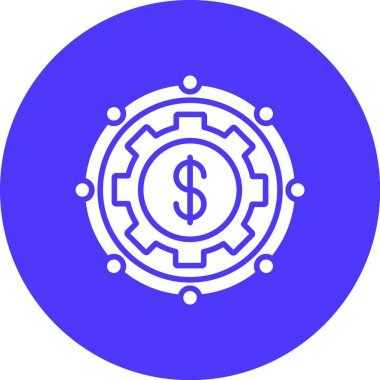 Para için. Web simgesi basit illüstrasyon