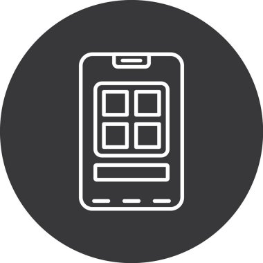 cep telefonu ikonu vektör illüstrasyonu