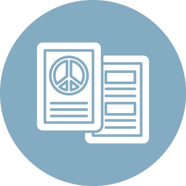 Bir belge simgesinin vektör illüstrasyonu