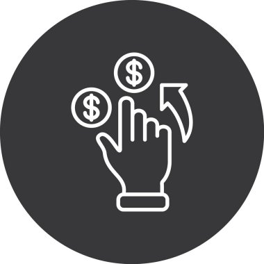 para kavramı simgesi, vektör illüstrasyonu