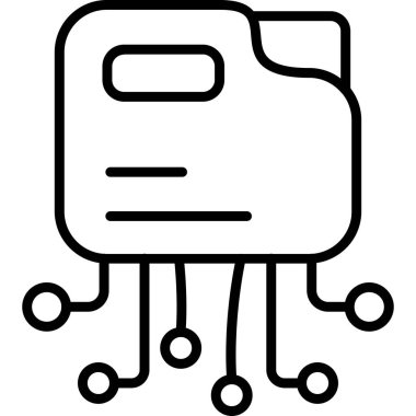 veri sunucusu simgesi, basit biçim