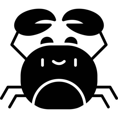 Örümcek. Web simgesi vektör illüstrasyonu