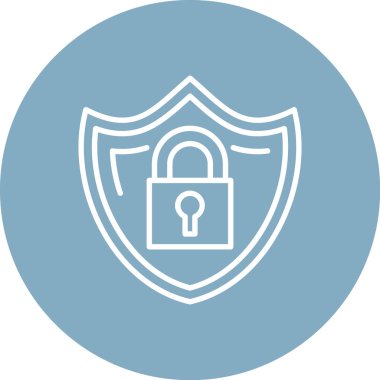 kalkan ikon vektör illüstrasyonu