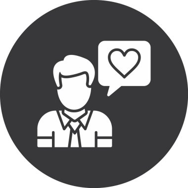 Aşk simgesi vektör illüstrasyonu