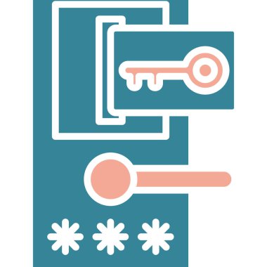 anahtar simgesi, vektör illüstrasyonu