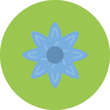 Çiçek. Web simgesi basit illüstrasyon