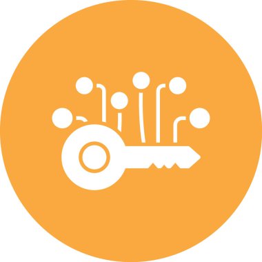 Anahtar simgesi vektör illüstrasyonu