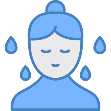 İkonları bırak. Web için yağışlı vektör simgelerinin basit çizimi