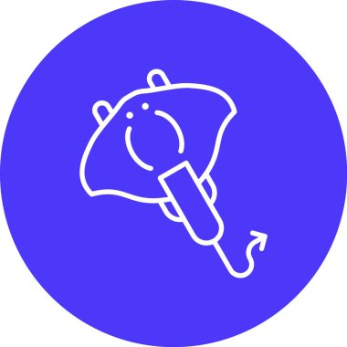 Bir köpek simgesinin vektör illüstrasyonu