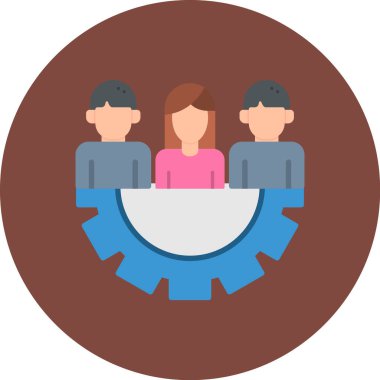 Konuşma baloncuğu olan bir grup insan