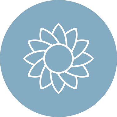 çiçek simgesi vektör illüstrasyonu