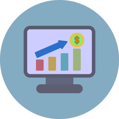 İş ve finans vektör simgesi