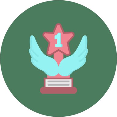 Madalya. Web simgesi basit illüstrasyon