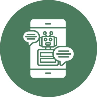 Sohbet simgesinin vektör illüstrasyonu