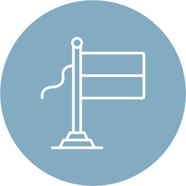 bayrak ikonu vektör illüstrasyonu