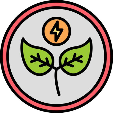 Yaprak. Web simgesi basit illüstrasyon