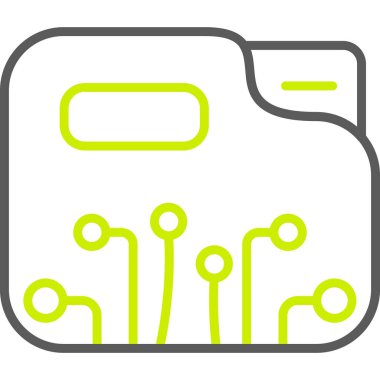 Modern b cüzdan ikonunun vektör illüstrasyonu