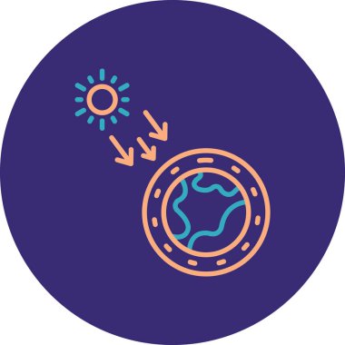 küresel simge vektör çizim