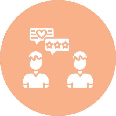 Müşteri geribildirim simgesi vektör illüstrasyonu