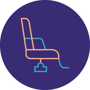 Sandalye. Web simgesi basit illüstrasyon