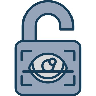 ikon vektör illüstrasyonunu kilitle