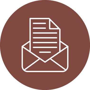 vektör posta simgesi illüstrasyonu